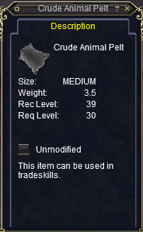 Crude Animal Pelt